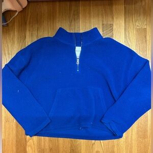 Brand New American Eagle Cropped Navy Fleece